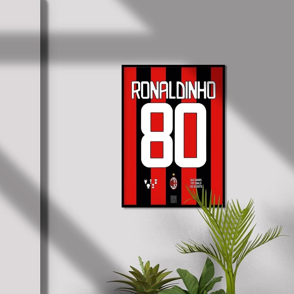 Ronaldinho 80 Poster