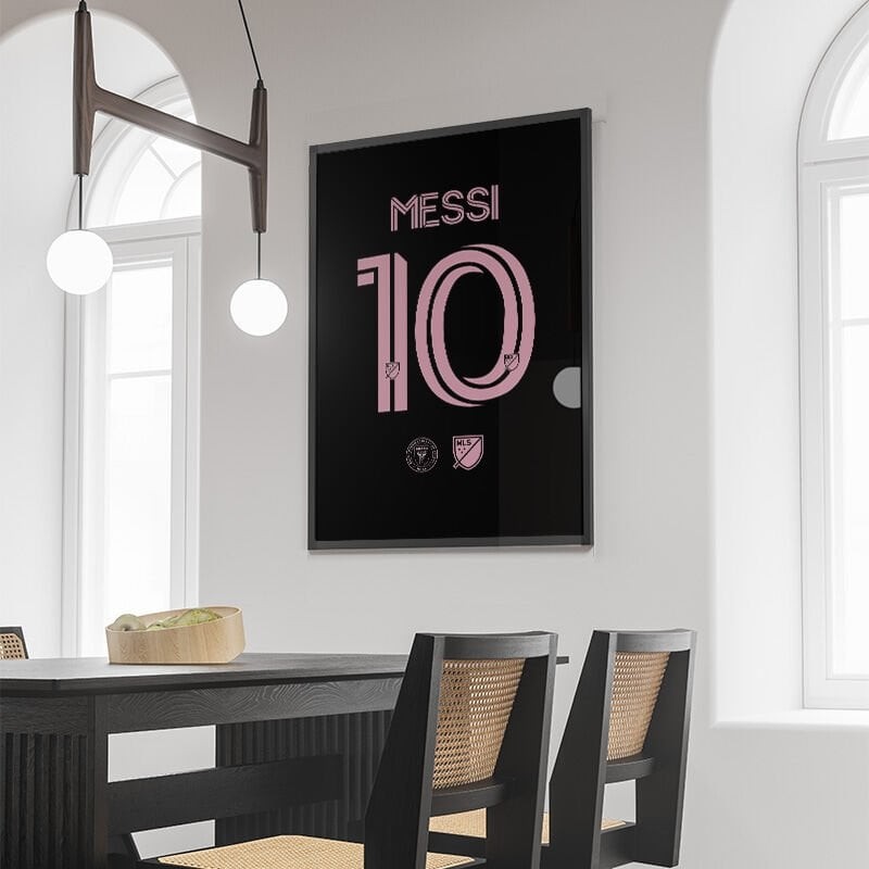 Lionel Messi Miami Siyah Poster