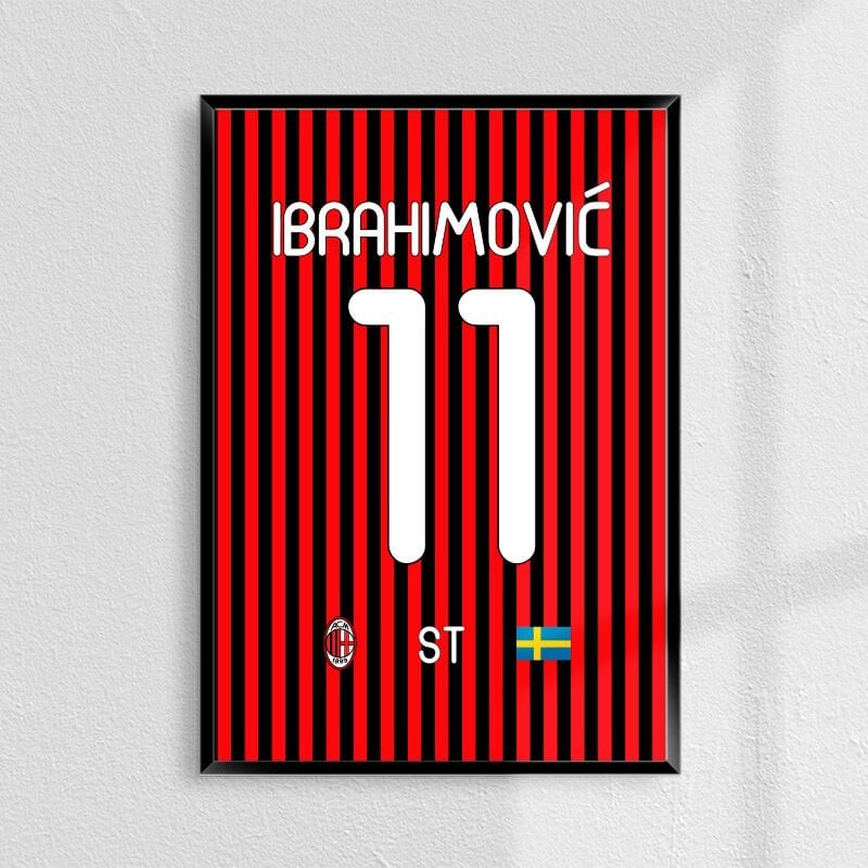 Zlatan Ibrahimović Milano Forma Poster