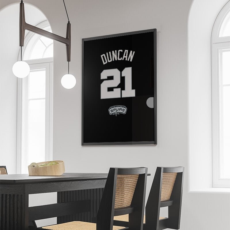 Tim Duncan Basketbol Forma Poster