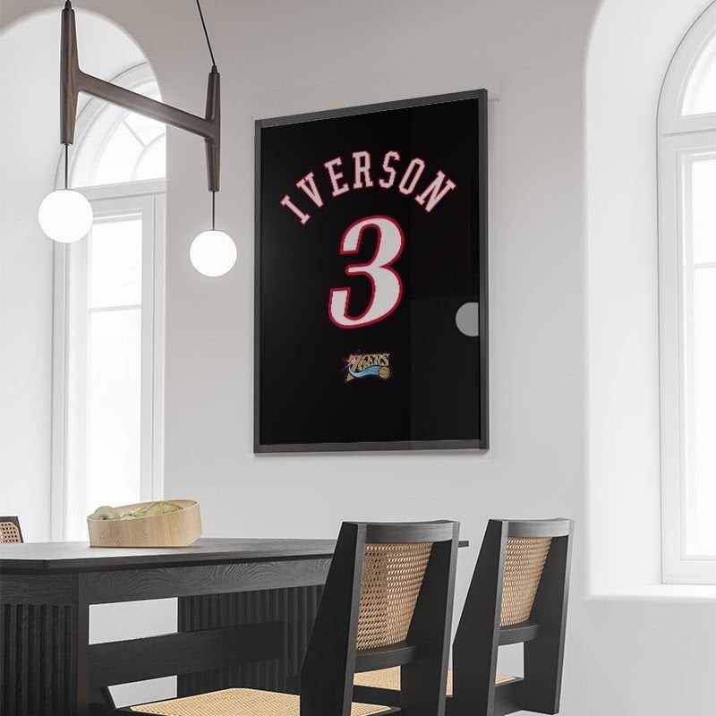 Allen Iverson Philadelphia 76ers Forma Poster