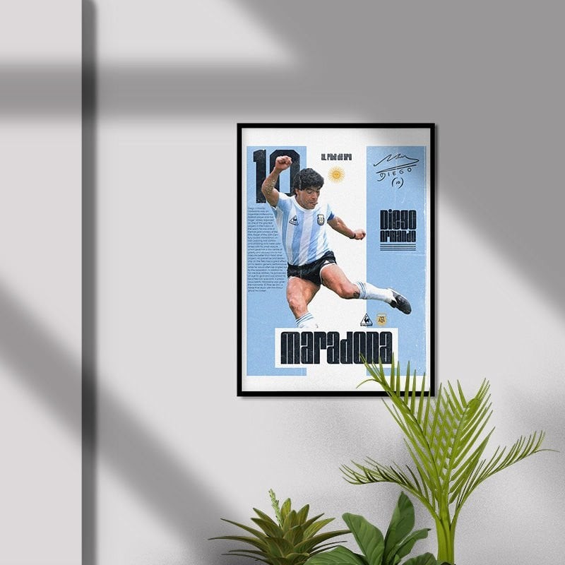 Diego Maradona Arjantin Unutulmazlar Serisi Poster