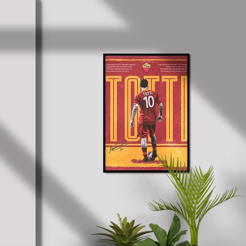 Francesco Totti Roma Unutulmazlar Serisi Poster