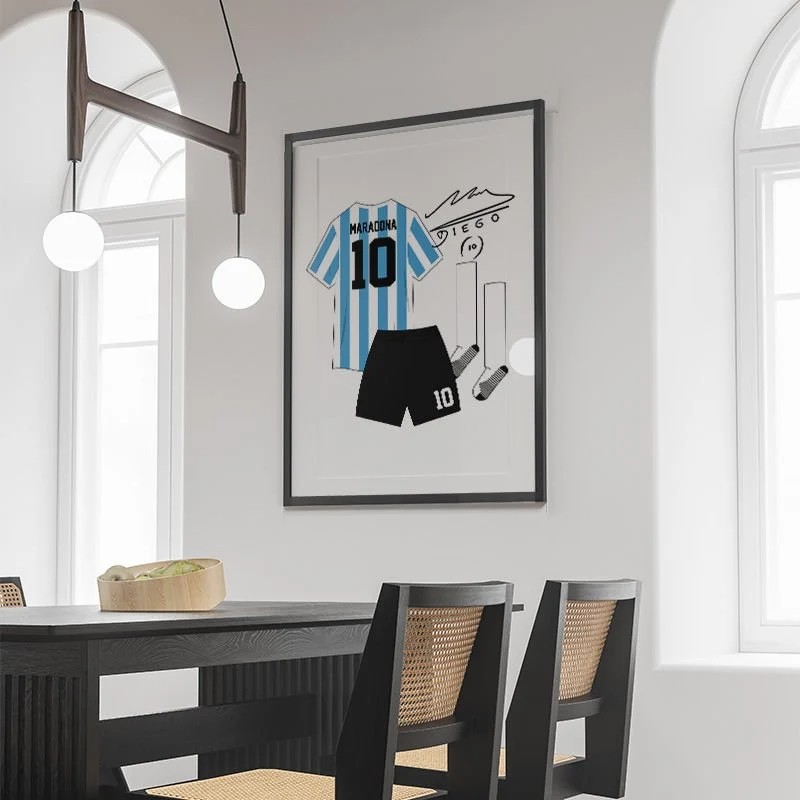 Diego Maradona Forma Kit Poster