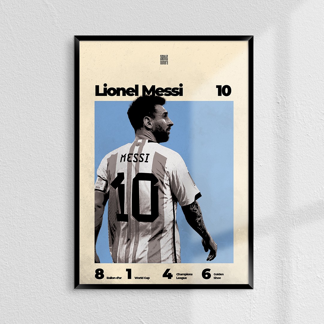 Lionel Messi Granit Poster