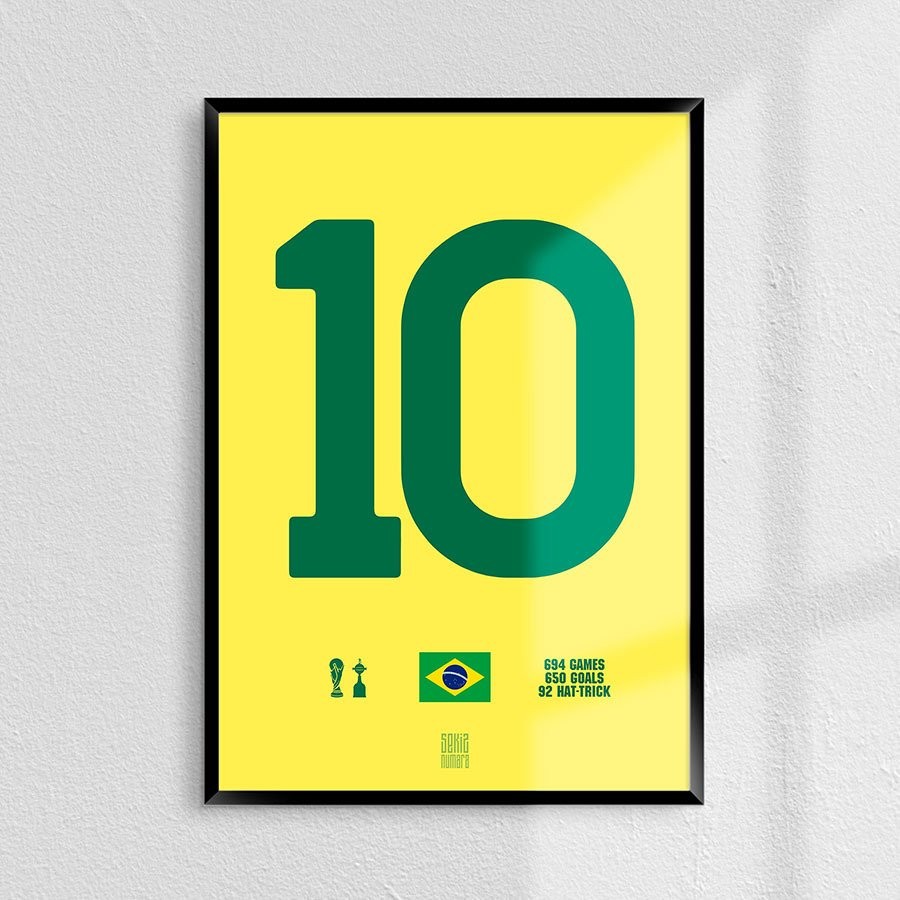 Pelé Brezilya Poster
