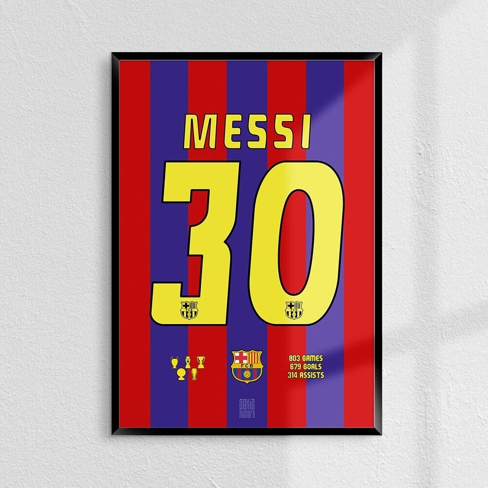 Lionel Messi 30 Poster