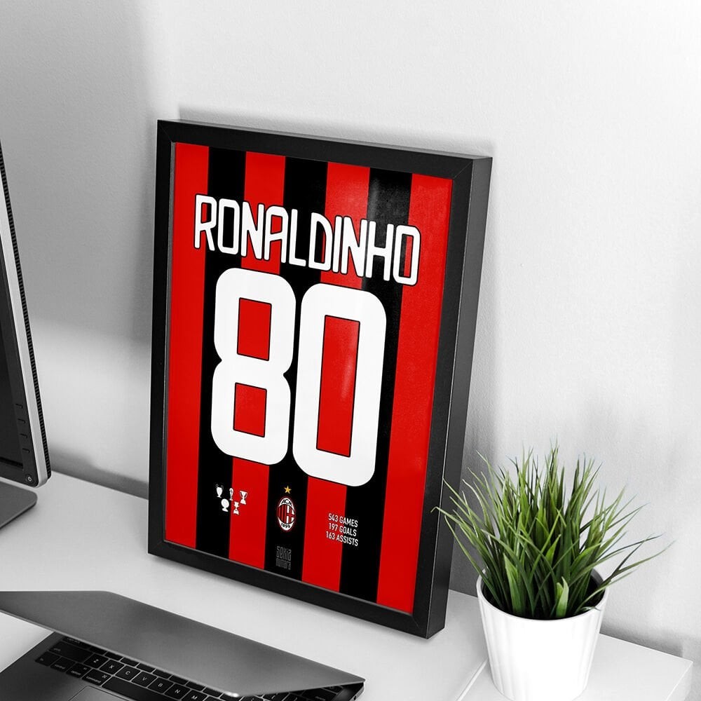 Ronaldinho 80 Poster