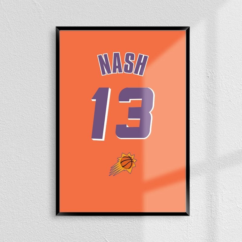 Steve Nash Basketbol Forma Poster