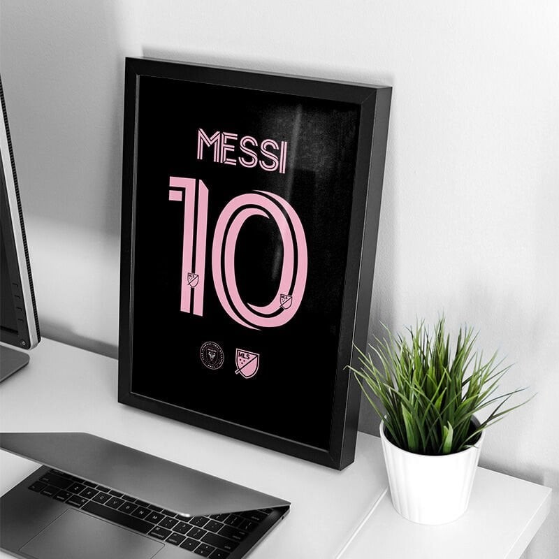 Lionel Messi Miami Siyah Poster