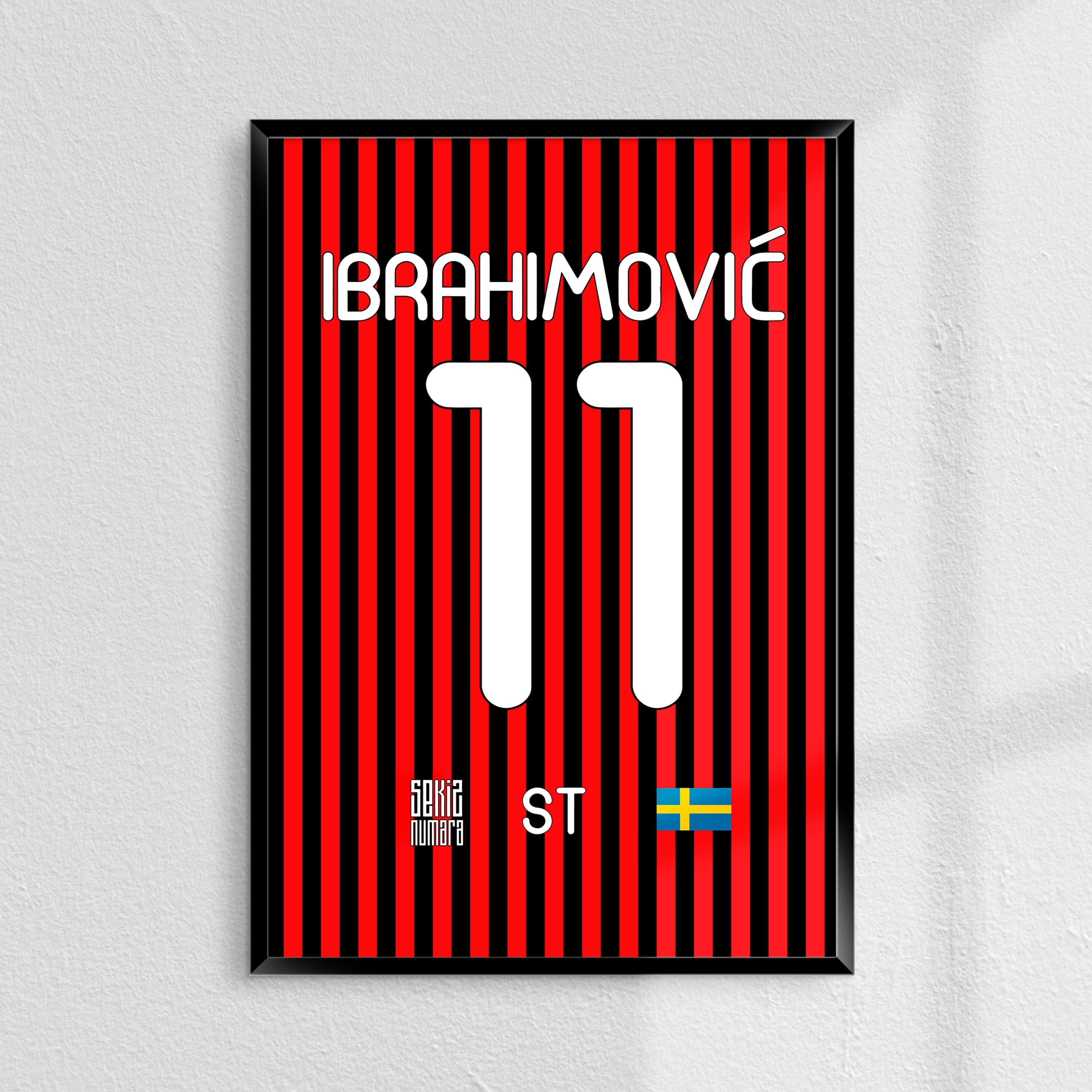 Zlatan Ibrahimović Milano Forma Poster