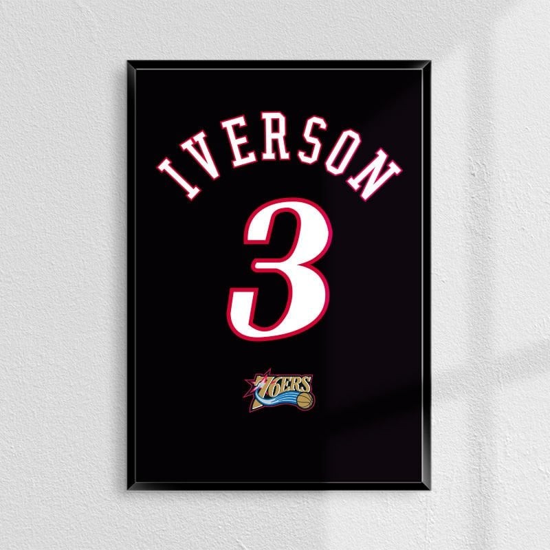 Allen Iverson Philadelphia 76ers Forma Poster