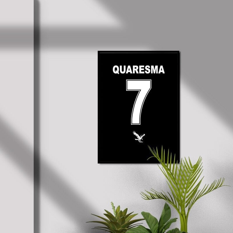Ricardo Quaresma 7 Siyah Forma Poster