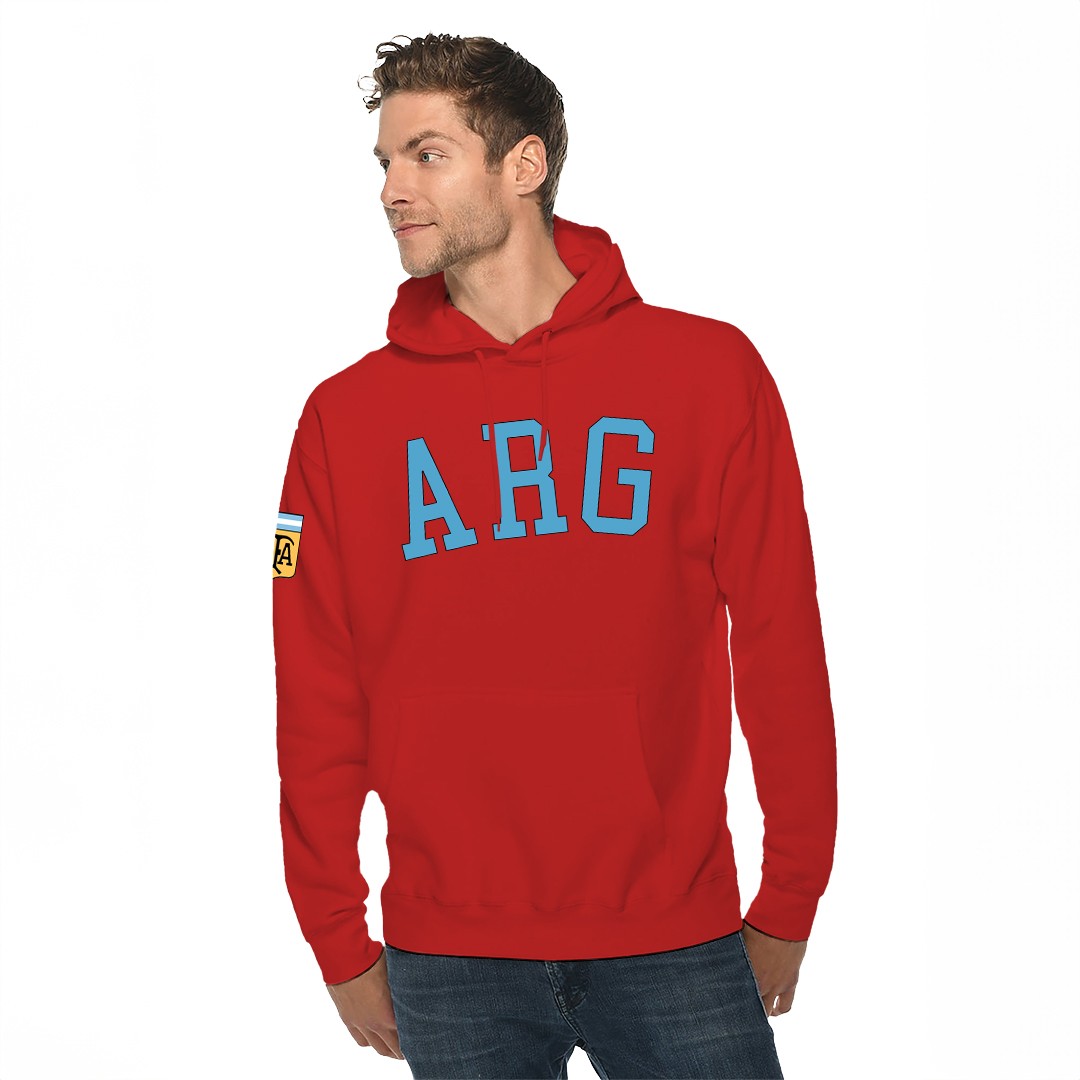 Arjantin ARG Dünya Kupası 2022 Kolej Sweatshirt