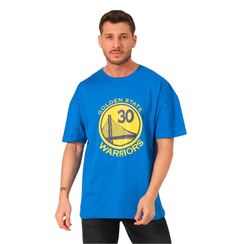 Golden State Warriors Mavi Oversize Tişört