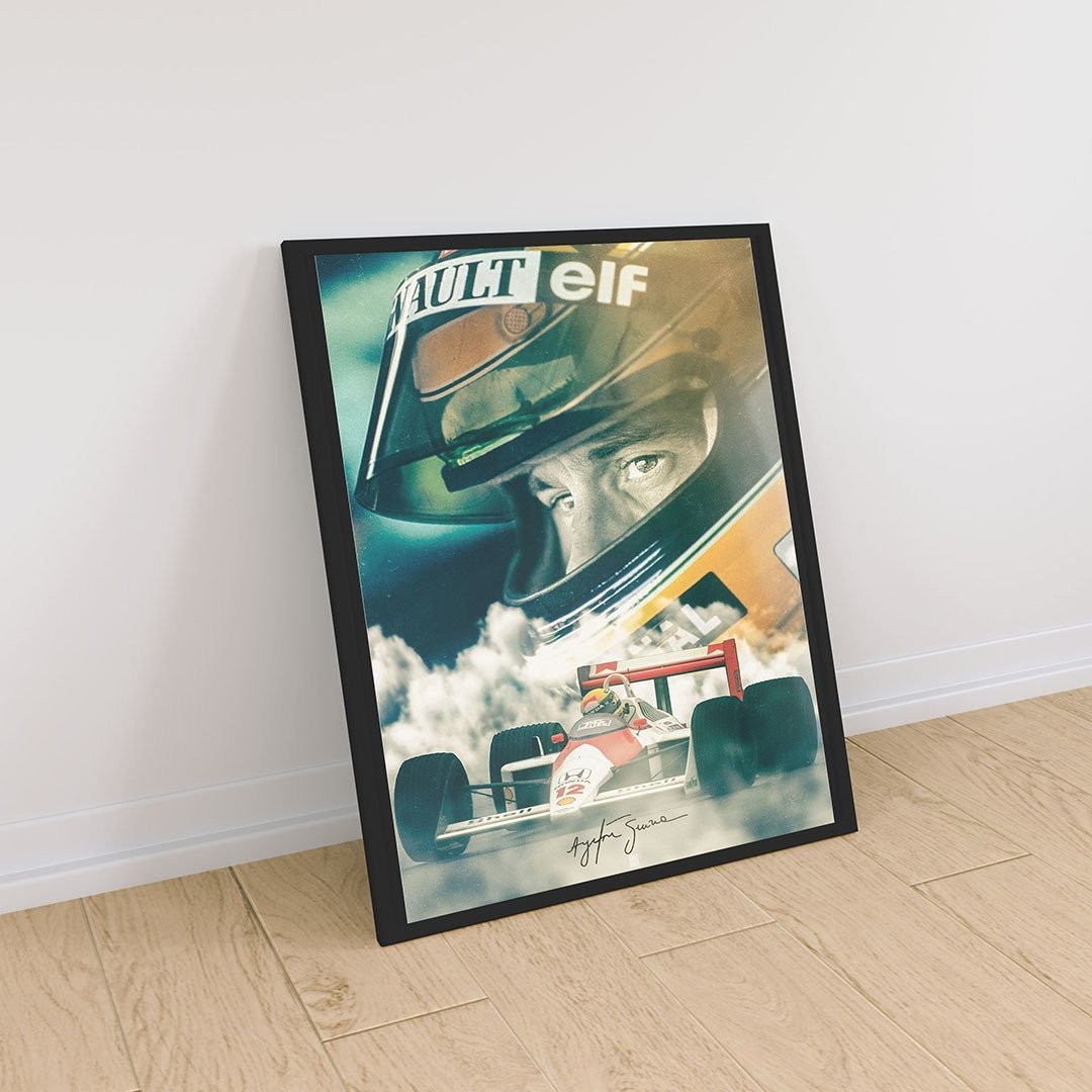 Ayrton Senna Portre Poster