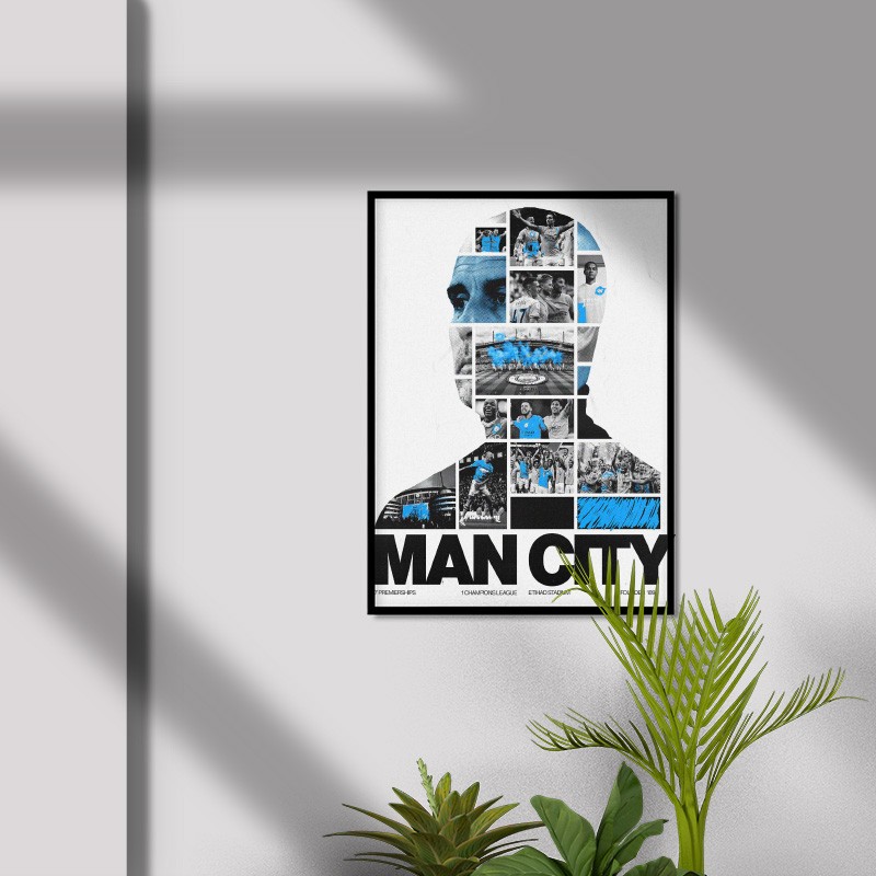 Man Blue Kadro Poster