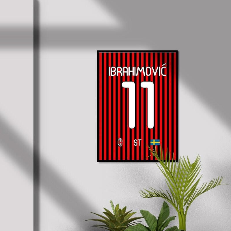 Zlatan Ibrahimović Milano Forma Poster