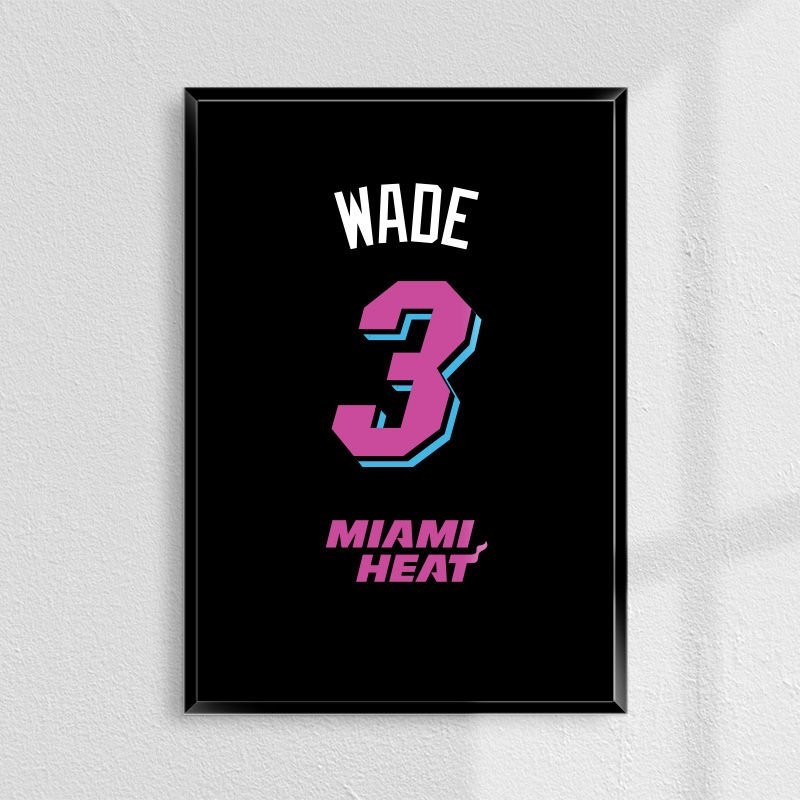 Dwyane Wade City Edition Forma Poster