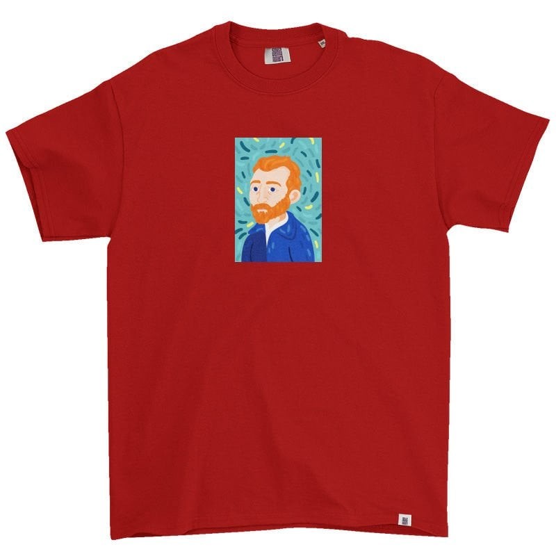 Van Gogh İllustrasyon Tişört