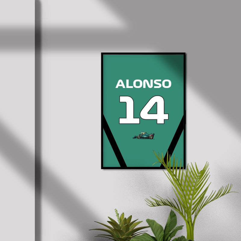 Fernando Alonso 14 Poster