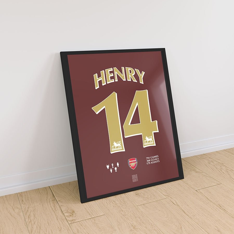 Thierry Henry Altın Poster