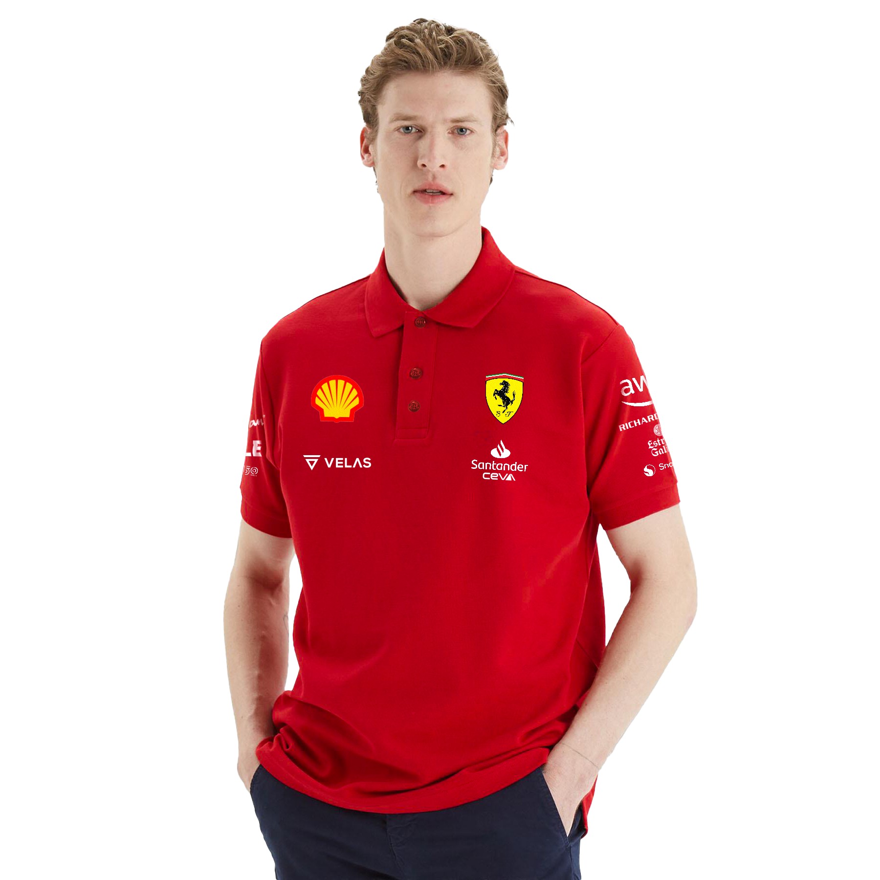 Scuderia Ferrari Polo Yaka Takım Tişörtü
