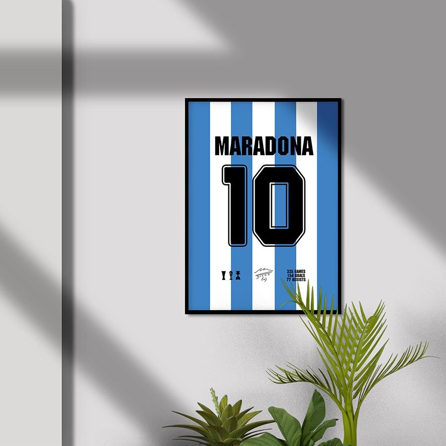 Diego Maradona Arjantin Poster