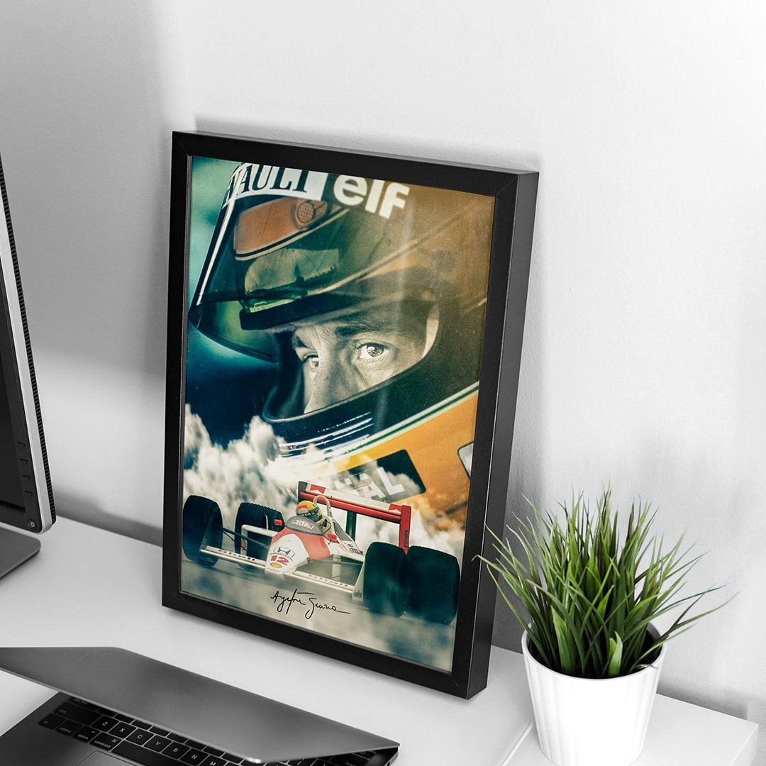 Ayrton Senna Portre Poster