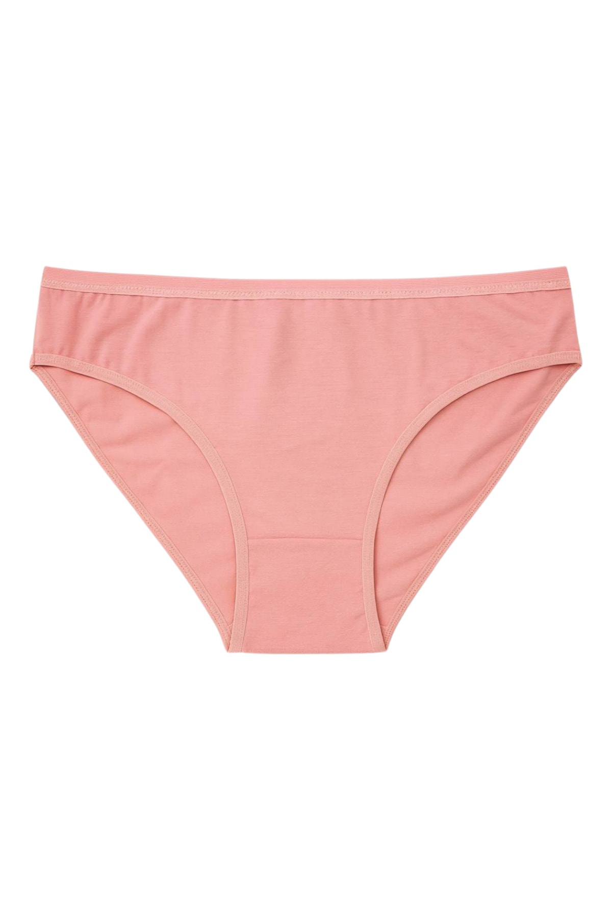 Kadın Pamuklu Likralı Bikini Külot 5'li Paket – Pastel Renk (Pembe, Gri)