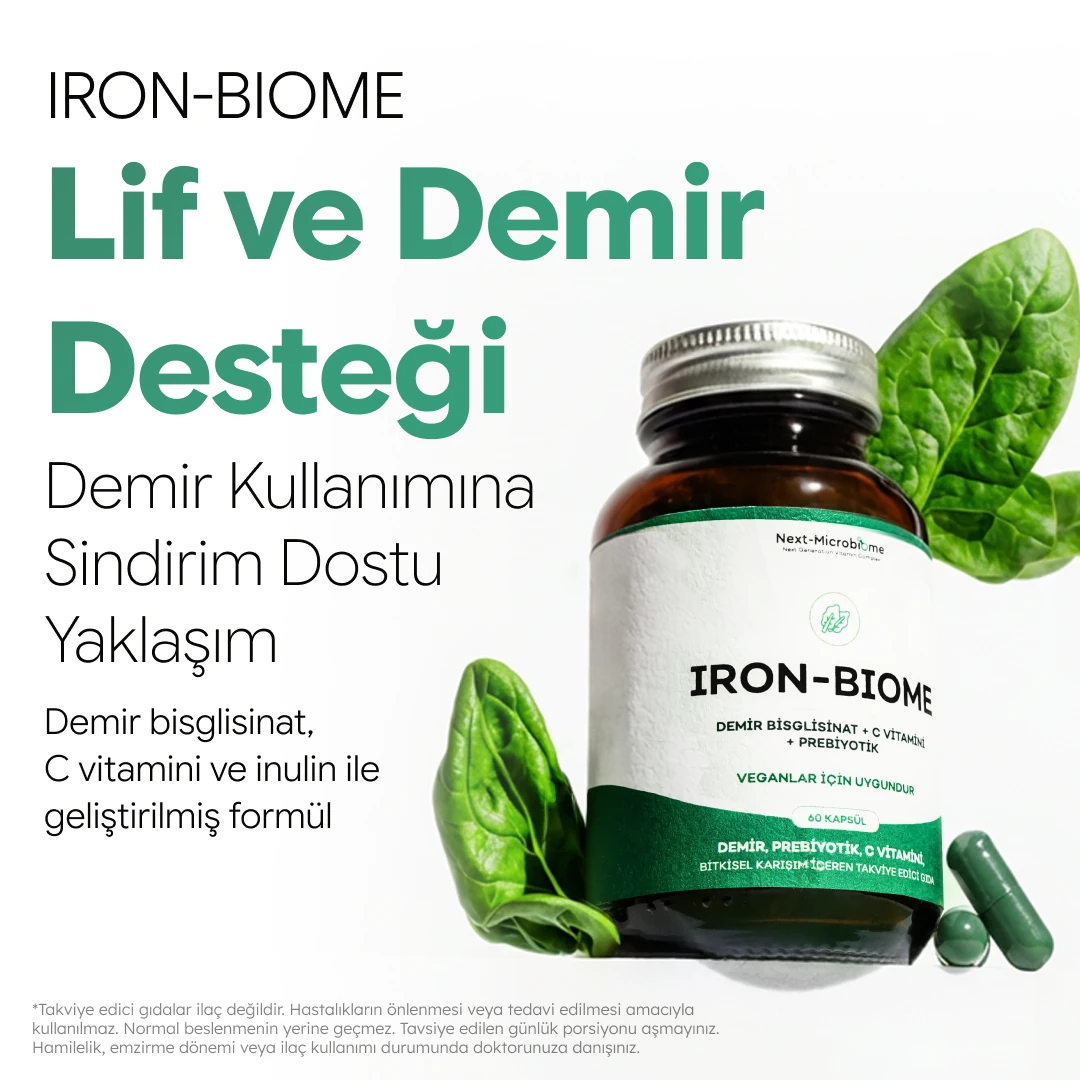 Iron-Biome - Vitamin Kompleks Çeşitleri - Next Microbiome