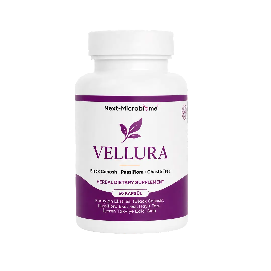 Vellura 60 kapsül — Black Cohosh, Passiflora, Chaste Tree