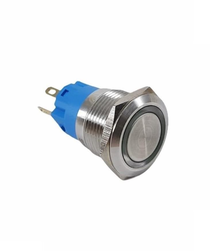 Swion 22mm Led'li Metal Buton Kalıcılı