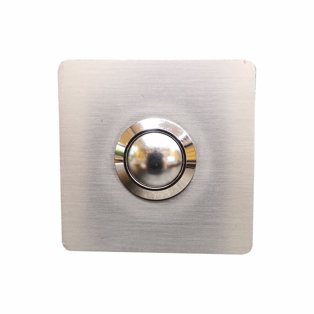 LOCKWAY Paslanmaz 304 Kare Zil butonu 52x52mm