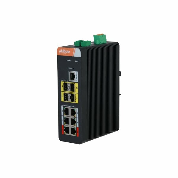 DH-IS4410-6GT-120 - 10-Port Yönetilebilir Endüstriyel Gigabit Switch 6-Port PoE