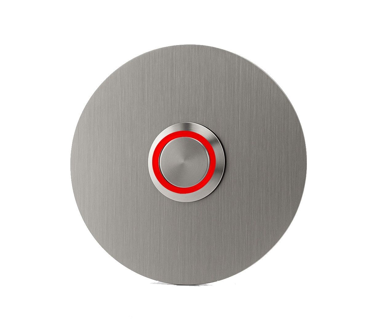 LOCKWAY Z301K LOCKWAY Paslanmaz 304 Yuvarlak Zil butonu Ø70mm Kırmızı Led