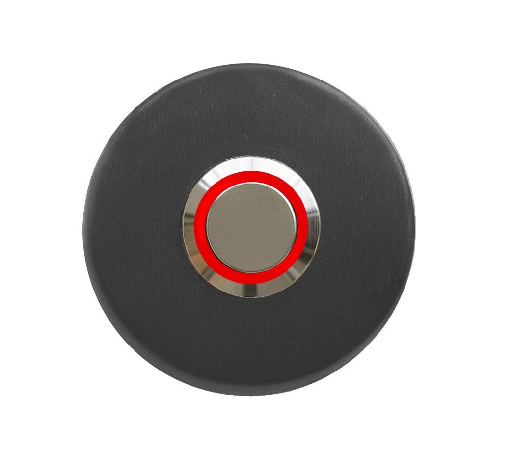 LOCKWAY Z-101AK Antresit Paslanmaz Tek Kontak Zil Butonu Kırmızı Led
