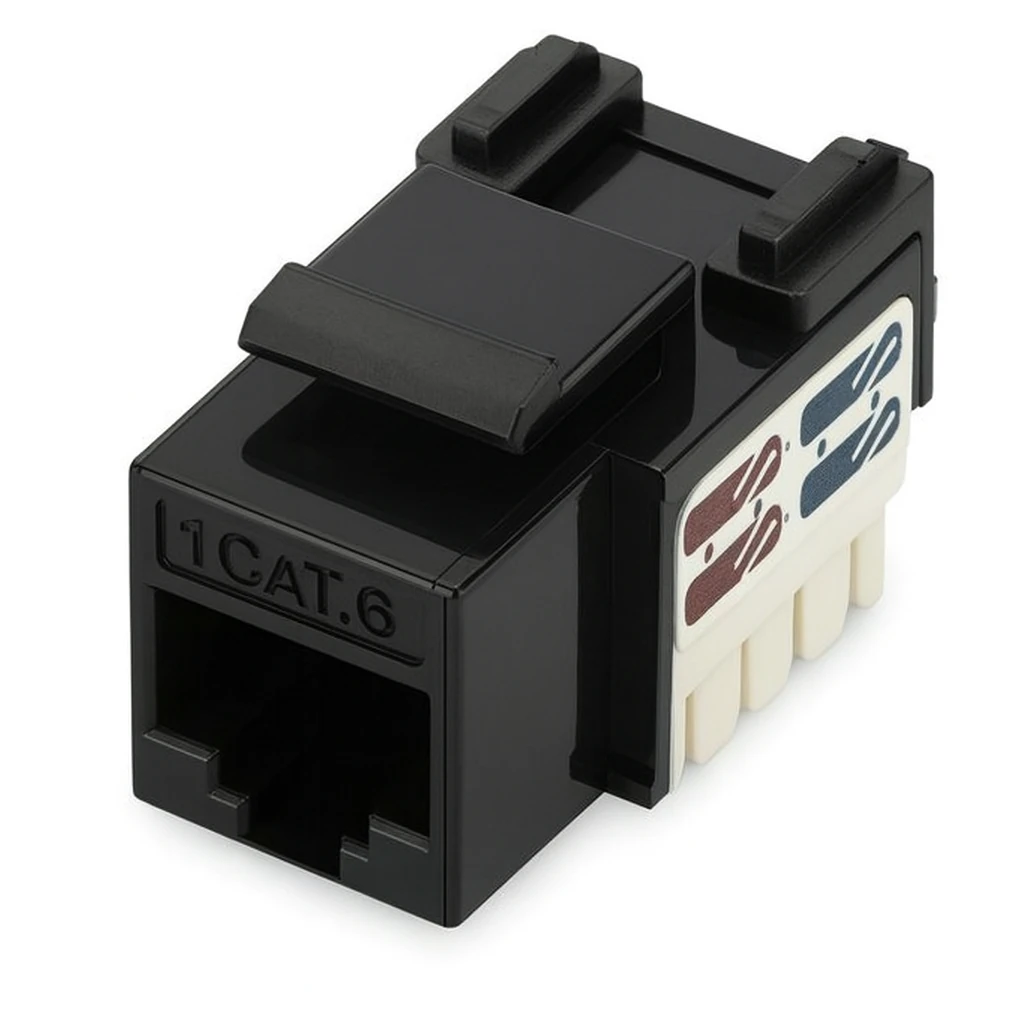 Reçber CAT 6 90° UTP Punch Down Keystone Jack (RD-03-2F10 / RD-03-2U11)