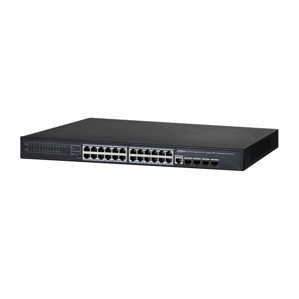 PFS4428-24GT-370 24 Port PoE Switch ( 24GE PoE + 4GE SFP, Toplam 370W PoE )