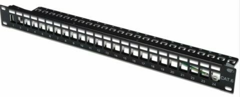 OJC CAT6 UTP 24 Port Patch Panel Boş