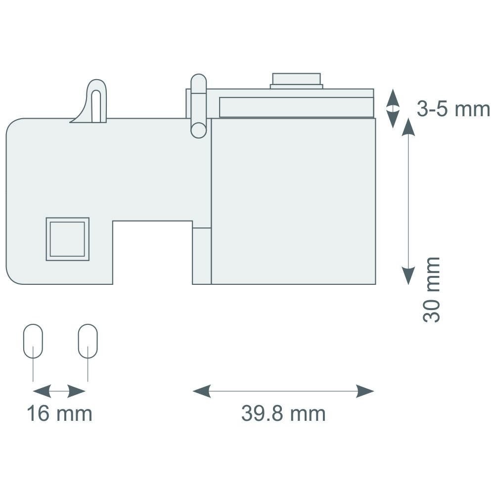 Canex Cam Menteşe Çıt Çıt 30 mm
