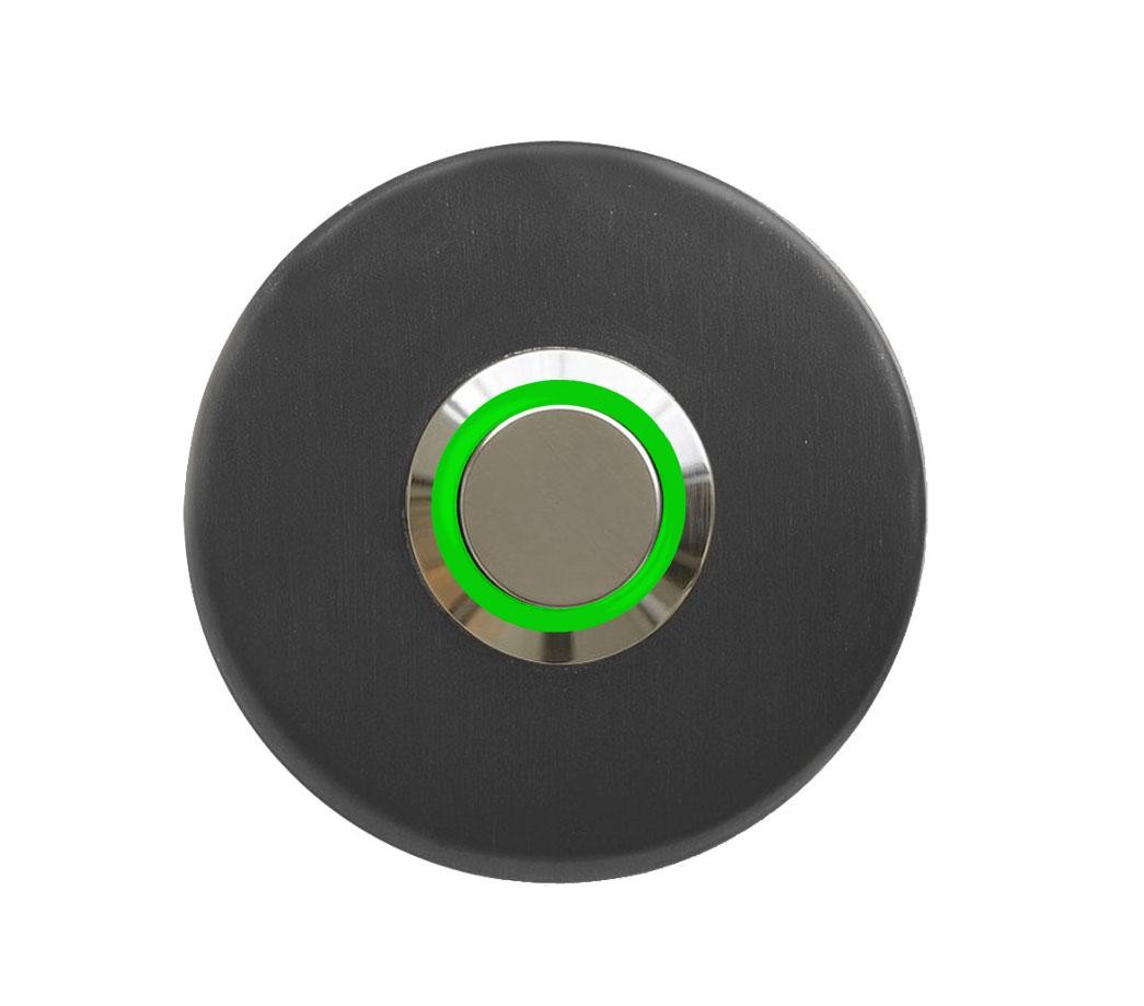 LOCKWAY Z-101AY Antresit Paslanmaz Tek Kontak Zil Butonu Yeşil Led