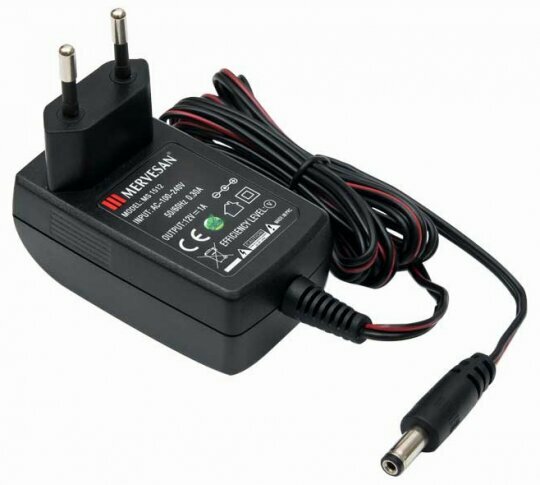 MRW-1512 Mervesan 12V1A Plastik Kasa Adaptör