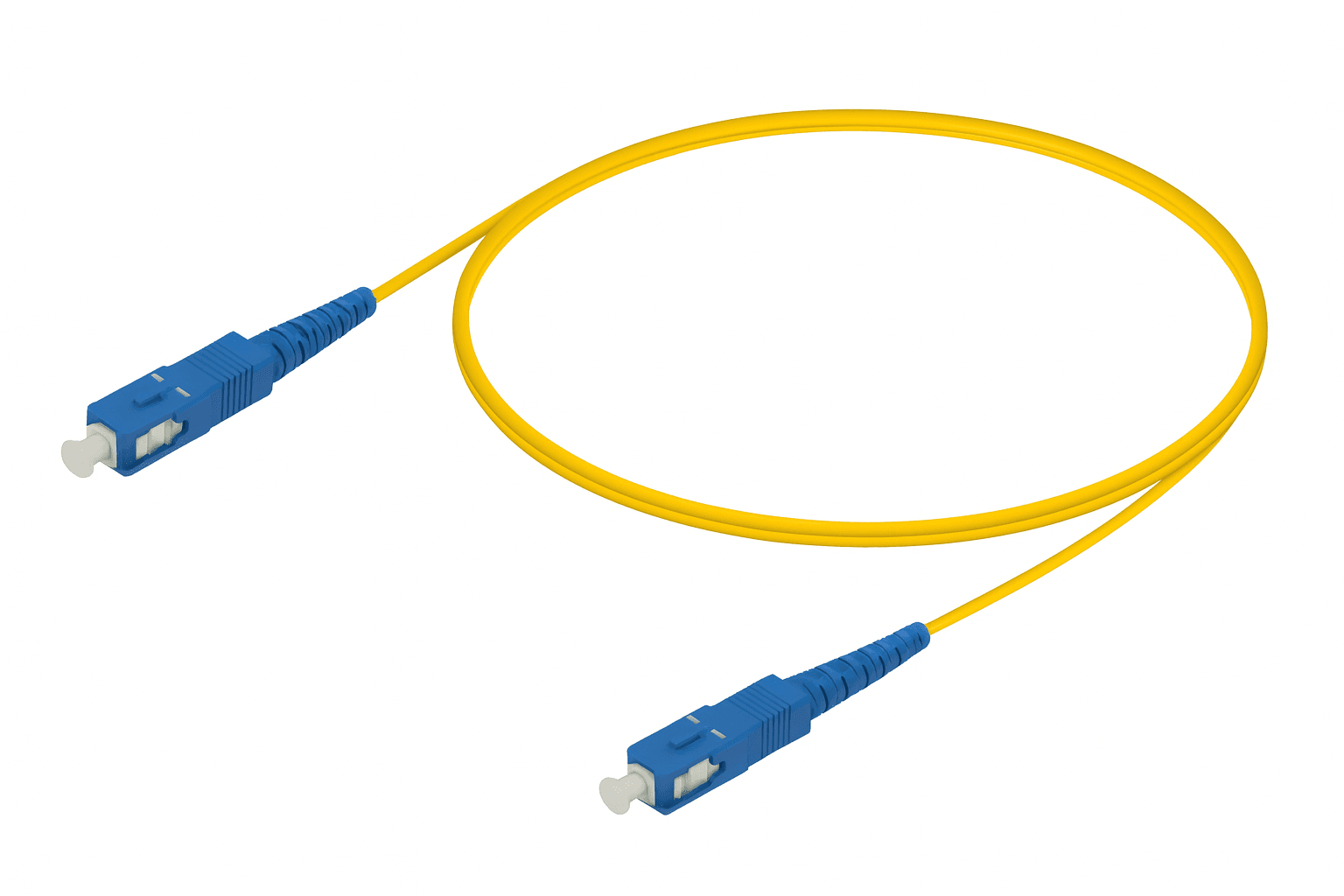 Reçber SC/UPC-SC/UPC | G657A2 Single Mode Fiber Optic Duplex Patch Cord | 2.0x4.1mm (5 m)
