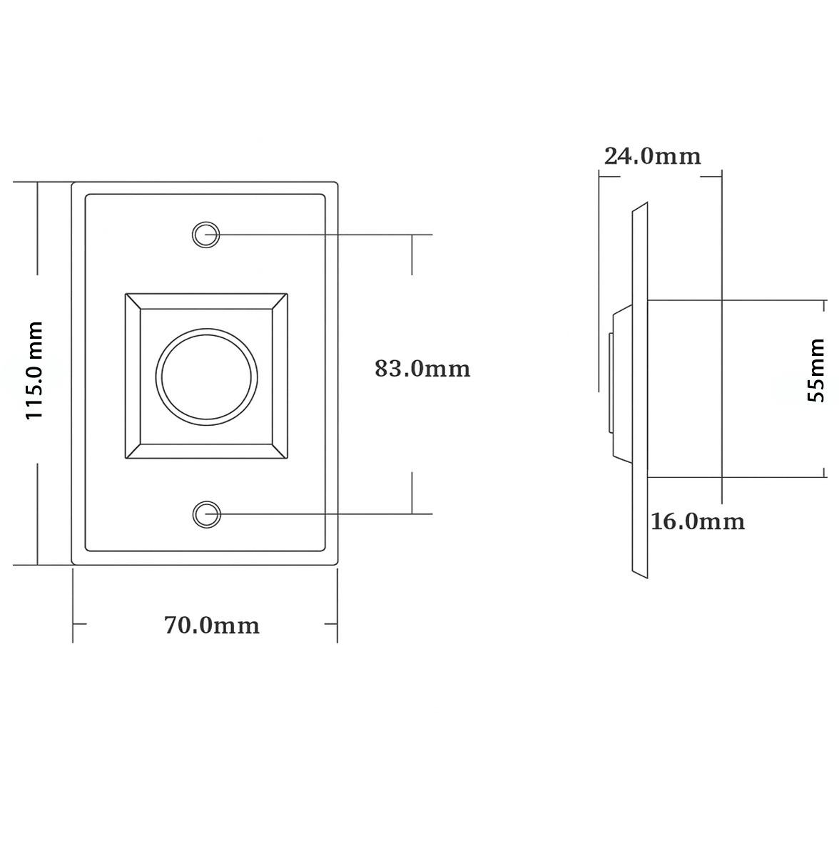LOCKWAY LCW-TB2 No Touch Buton