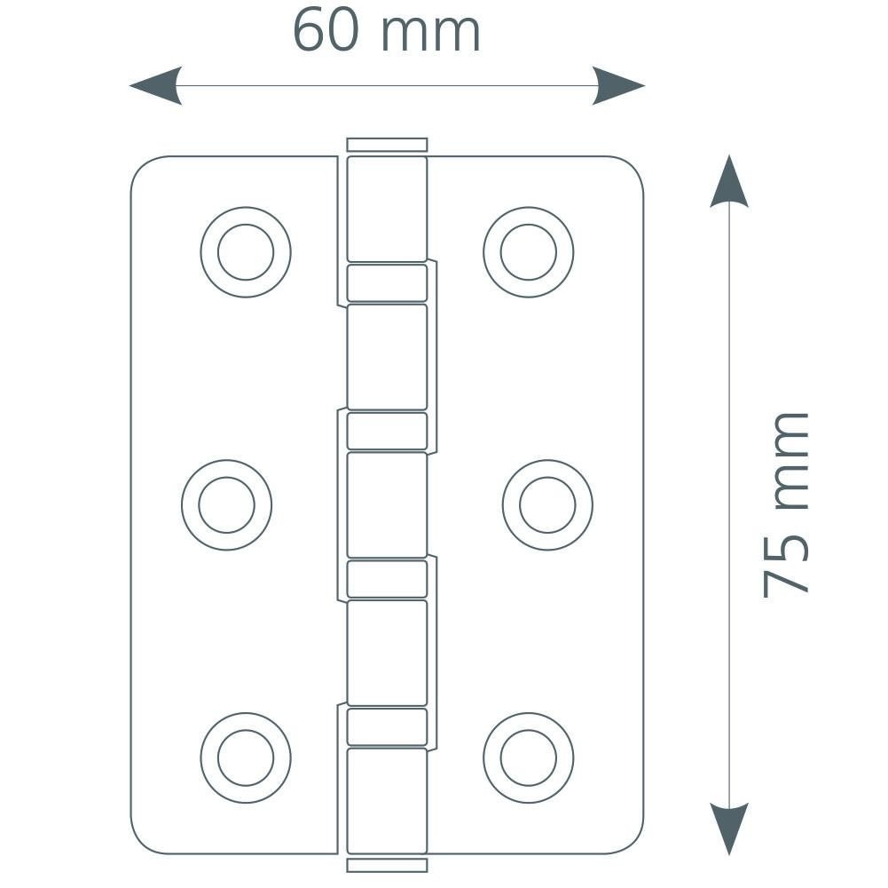 Canex Paslanmaz Menteşe 2.0mm Küçük