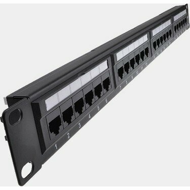 OJC-FBR CAT6 UTP 24 Port Patch Panel Dolu