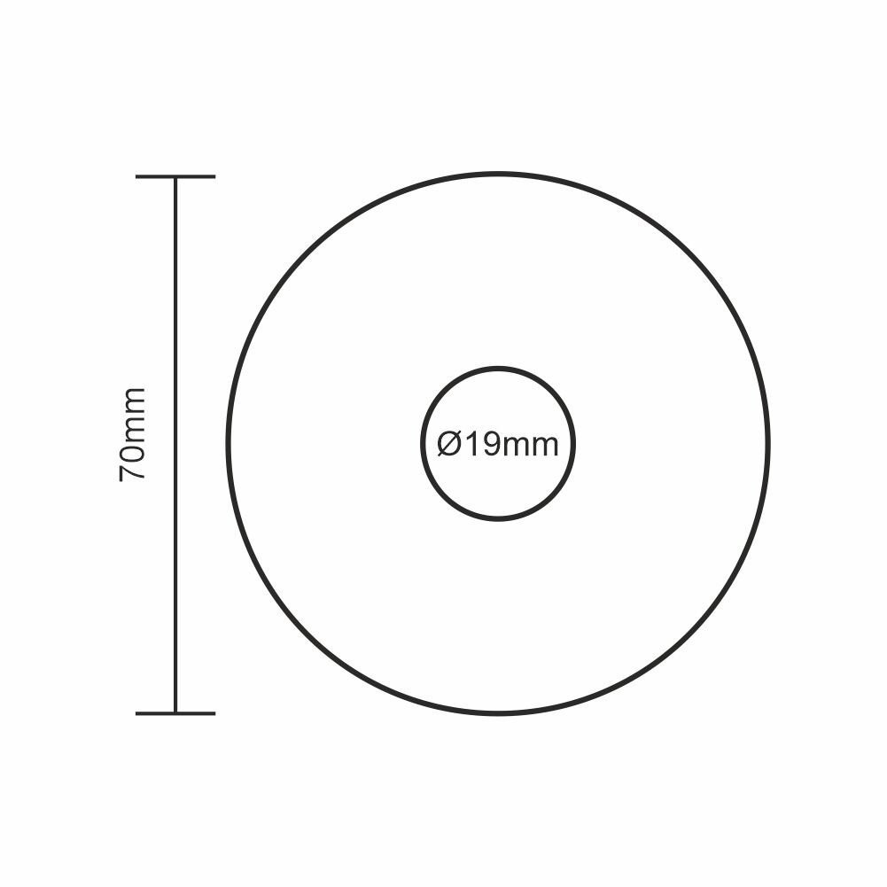 LOCKWAY Paslanmaz 304 Yuvarlak Zil butonu Ø70mm