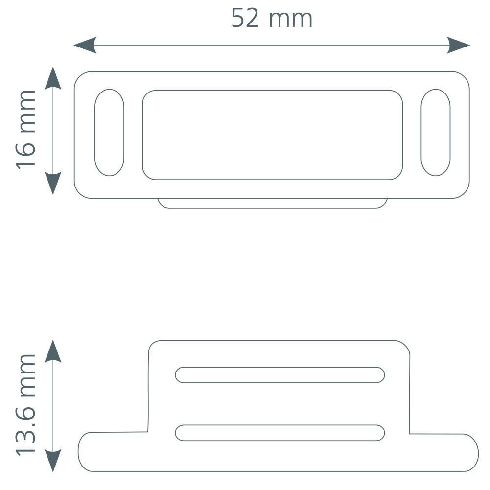 Canex Mıknatıslı Çıt Çıt Metal Paslanmaz 5.0 cm