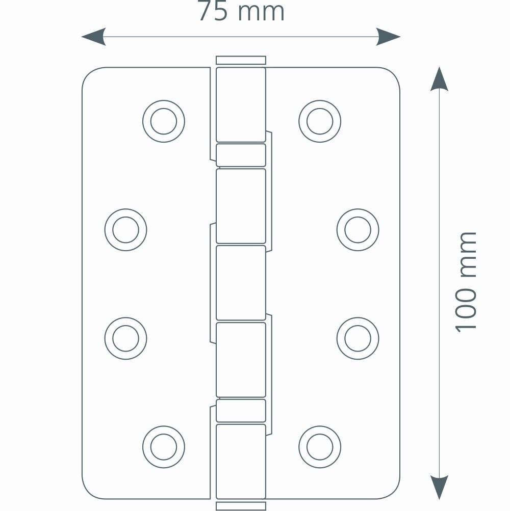 Canex Paslanmaz Menteşe Lüks 3.0mm
